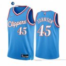 Camisetas NBA de Los Angeles Clippers Keon Johnson 75th Azul Ciudad 2021-22