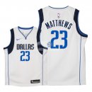 Camiseta NBA Ninos Dallas Mavericks Wesley Matthews Blanco Association 2018