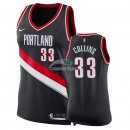 Camisetas NBA Mujer Zach Collins Portland Trail Blazers Negro Icon