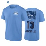 T Shirt NBA Milwaukee Bucks NO.13 Jaren Jackson Jr. Azul 2022