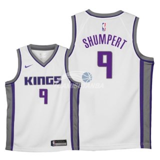 Camisetas de NBA Ninos Sacramento Kings Iman Shumpert Blanco Association 2018