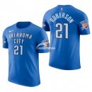 Camisetas NBA de Manga Corta Andre Roberson Oklahoma City Thunder Azul 17/18