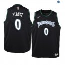 Camisetas de NBA Ninos Minnesota Timberwolves Jeff Teague Negro Hardwood Classics