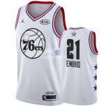 Camisetas NBA de Joel Embiid All Star 2019 Blanco