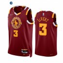 Camisetas NBA Nike Cleveland Cavaliers NO.3 Caris LeVert 75th Season Diamante Rojo Ciudad 2021-22