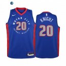 Camiseta NBA Ninos Detroit Pistons Brandon Knight Azul Ciudad 2020-21