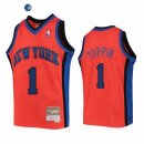 Camisetas NBA Ninos New York Knicks Obi Toppin Naranja Hardwood Classics