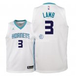 Camiseta NBA Ninos Charlotte Hornets Jeremy Lamb Blanco Association 2018