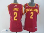 Camisetas NBA Mujer Kyrie Irving Cleveland Cavaliers Rojo Amarillo