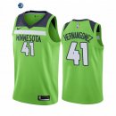 Camiseta NBA de Juancho Hernangomez Minnesota Timberwolvs NO.41# Verde Statement 2021-22
