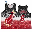 Camisetas NBA Miami Heat LeBron James Rojo Throwback 2021