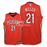 Camisetas de NBA Ninos New Orleans Pelicans Darius Miller Rojo Statement 2018