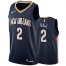 Camisetas NBA De New Orleans Pelicans Lonzo Ball Marino Icon 2019-20