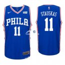 Camisetas NBA de Nik Stauskas Philadelphia 76ers Azul 17/18