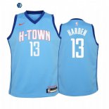 Camiseta NBA Ninos Houston Rockets James Harden Azul Ciudad 2020-21