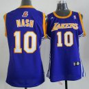 Camisetas NBA Mujer Steve Nash Los Angeles Lakers Púrpura