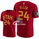 Camisetas NBA de Manga Corta Grayson Allen Utah Jazz Rojo 17/18