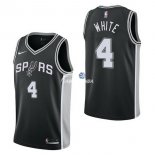 Camisetas NBA de Derrick White San Antonio Spurs Negro Icon 17/18