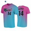 T-Shirt NBA Miami Heat Tyler Herro Azul Rosa Ciudad 2020