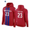 Sudaderas Con Capucha NBA Detroit Pistons Blake Griffin Rojo Azul Ciudad 2019-20