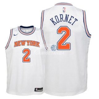 Camisetas de NBA Ninos New York Knicks Luke Kornet Blanco Statement 2018