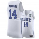 Camisetas NCAA Duke Jordan Goldwire Blanco 2019