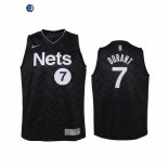 Camisetas de NBA Ninos Edición ganada Brooklyn Nets Keven Durant Negro 2021