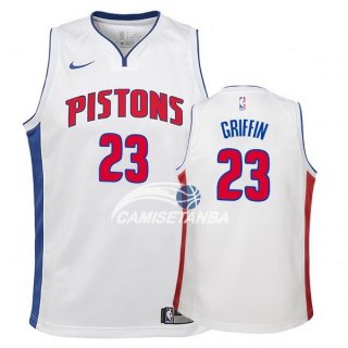 Camiseta NBA Ninos Detroit Pistons Blake Griffin Blanco Association 17/18