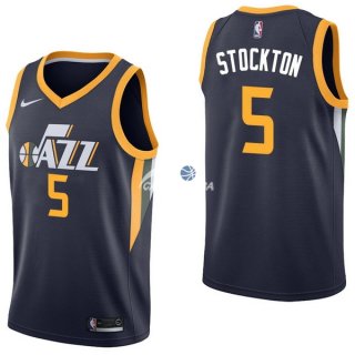 Camisetas NBA de David Stockton Utah Jazz Marino Icon 17/18