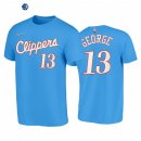 T Shirt NBA Los Angeles Clippers NO.13 Paul George 75th Azul Ciudad 2021-22