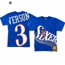 T- Shirt NBA Philadelphia Sixers Allen Iverson Azul