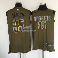 Camisetas NBA Salute To Servicio Denver Nuggets Kenneth Faried Nike Ejercito Verde 2018