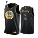 Camisetas NBA Nike Philadelphia Sixers NO.1 James Harden Negro Diamante 2022