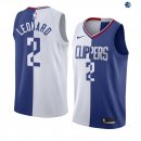 Camisetas NBA de Kawhi Leonard Los Angeles Clippers Azul Blanco Split Edition