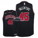 Camiseta NBA Ninos Chicago Bulls Denzel Valentine Negro Statement 2018