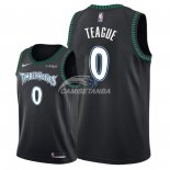 Camisetas NBA de Jeff Teague Minnesota Timberwolves Retro Negro 2018