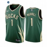Camisetas NBA Edición ganada Milwaukee Bucks Sam Merrill Verde 2020-21