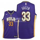 Camisetas de NBA Ninos New Orleans Pelicans Garlon Green Nike Púrpura Ciudad 2018
