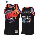 Camisetas NBA Phoenix Suns NO.25 Mikal Bridges75th Diamante Negro Hardwood Classics 2022