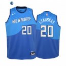 Camiseta NBA Ninos Milwaukee Bucks Nik Stauskas Azul Ciudad 2020-21