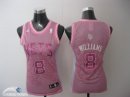 Camisetas NBA Mujer Deron Michael Williams Brooklyn Nets Rosa