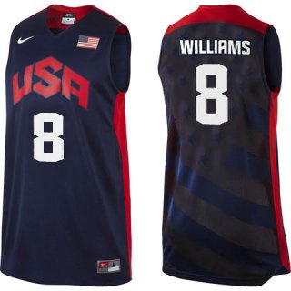 Camisetas NBA de Deron Williams USA 2012 Negro