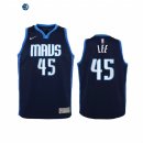 Camisetas de NBA Ninos Edición ganada Dallas Mavericks Courtney Lee Marino 2021