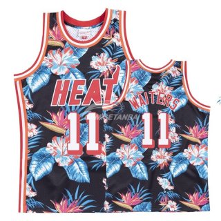 Camisetas NBA de Dion Waiters Miami Heat Rojo floral