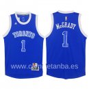 Camisetas NBA de Tracy McGrady Toronto Raptors Azul Blanco