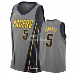 Camisetas NBA de Edmond Sumner Indiana Pacers Nike Gris Ciudad 18/19