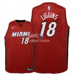Camisetas de NBA Ninos Miami Heat DeAndre Liggins Rojo Statement 2018