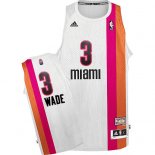 Camisetas NBA de Miami Heat ABA Wade Blanco