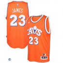 Camisetas NBA de Lebron James Cavs Cavaliers Naranja