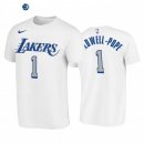T-Shirt NBA Los Angeles Lakers Kentavious Caldwell Pope Blanco Ciudad 2020-21
